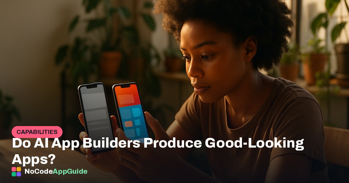 Do AI App Builders Produce Good-Looking Apps?