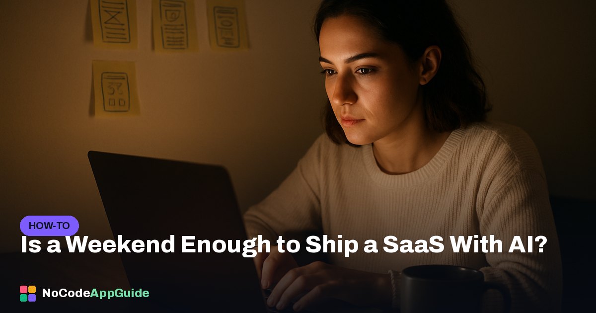 Is a Weekend Enough to Ship a SaaS With AI?