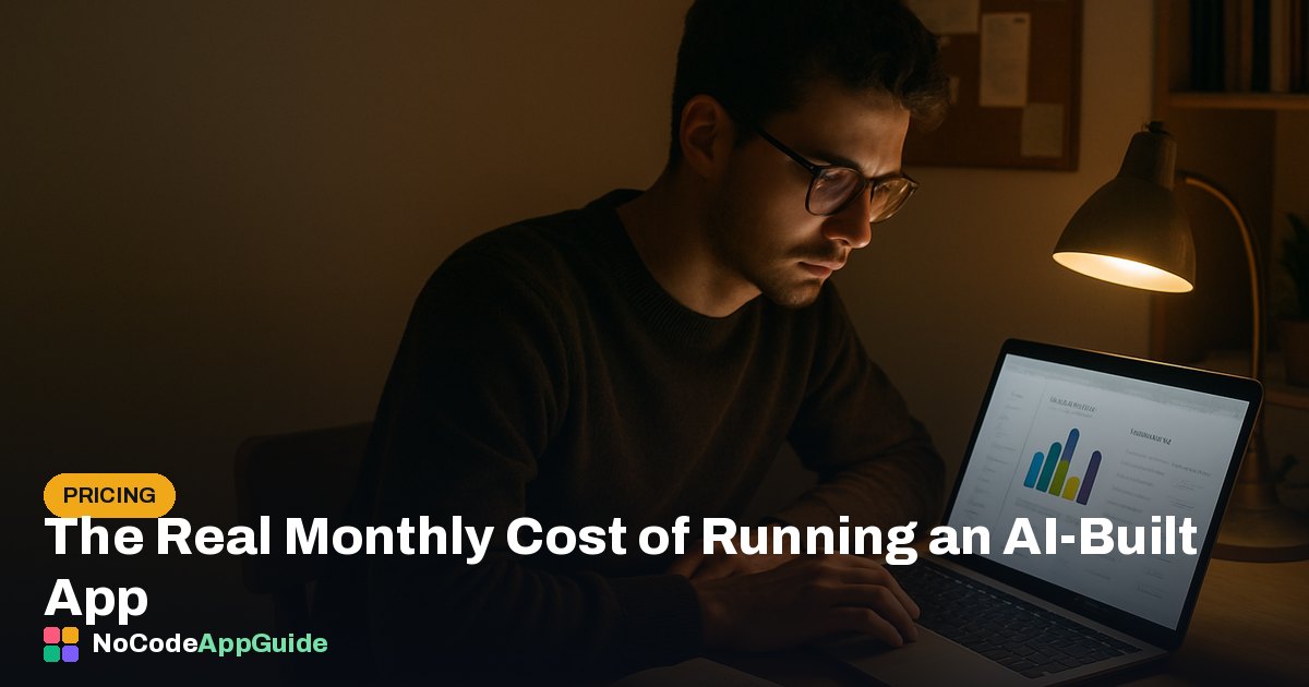 The Real Monthly Cost of Running an AI-Built App